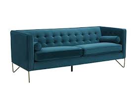 best-blue-mid-century-modern-couch